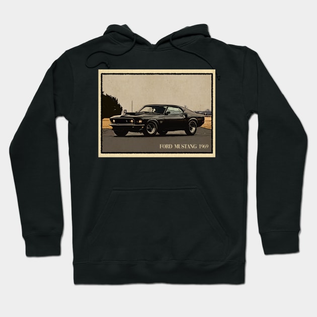 Ford Mustang 1969 Hoodie by PrintstaBee